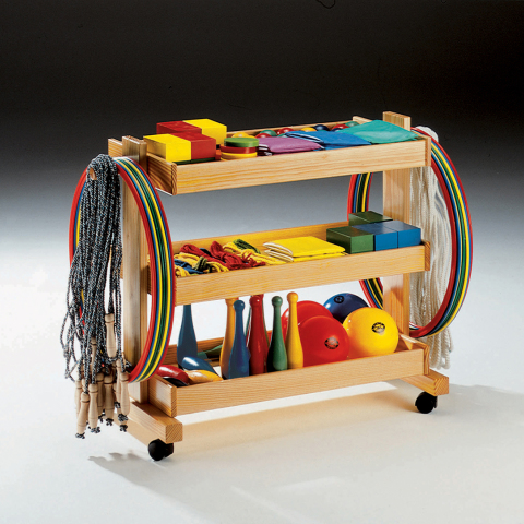 03360 - PSYCHOMOTOR KIT 1   wooden trolley (code 03700)