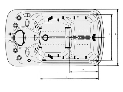 Dimensions CH6000 - CASCADE TUB