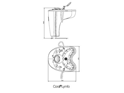 Dimensions CH7100 - CORAL LYMFO TUB